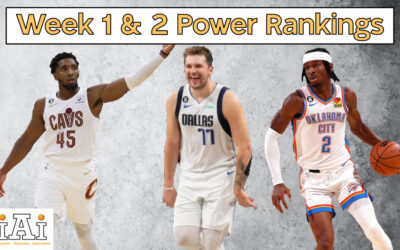 Week 1 & 2 Power Rankings