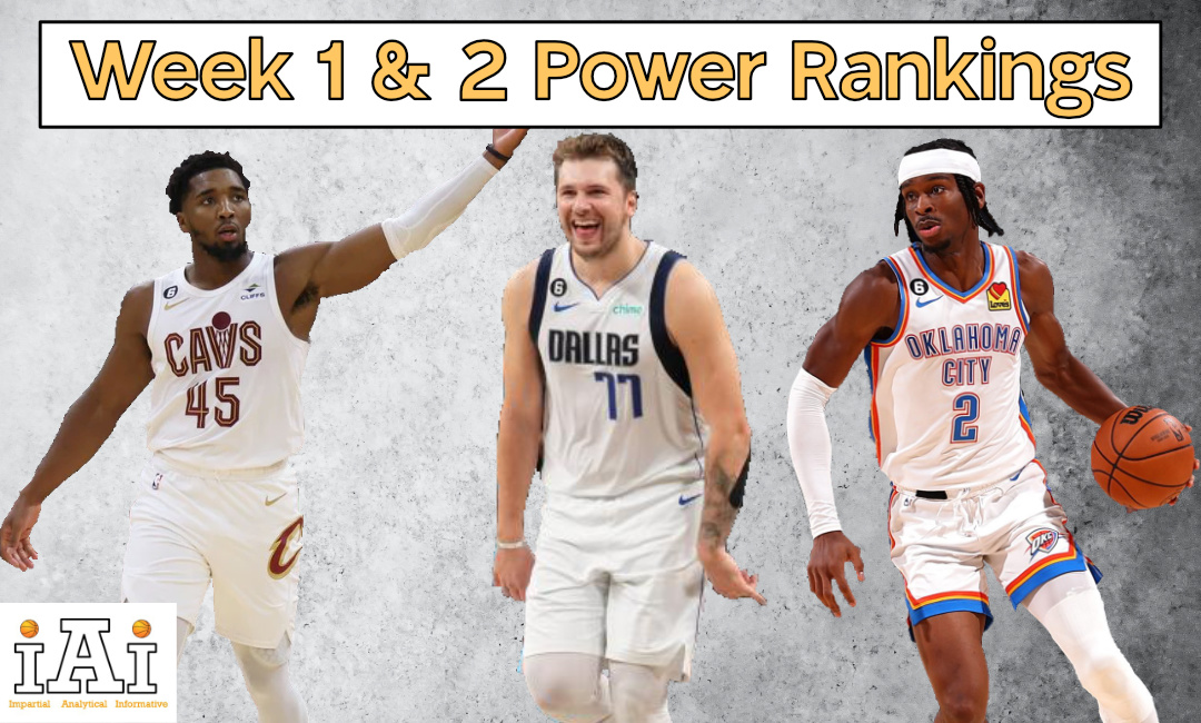 Week 1 & 2 Power Rankings
